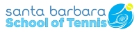 Logo of Santa Barbara School Of Tennis (at Elings Park - Santa Barbara, CA): top quality tennis instructions and an environment where players can learn to compete, win, and enjoy the game of tennis.